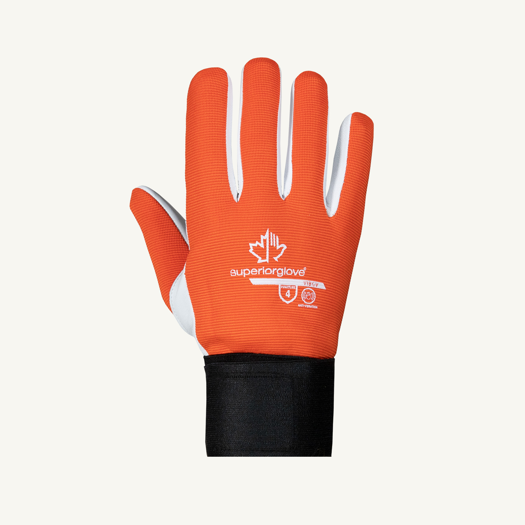 #VIBGV - Superior Glove® Goatskin Leather Palm Vibration-Dampening Work Gloves 